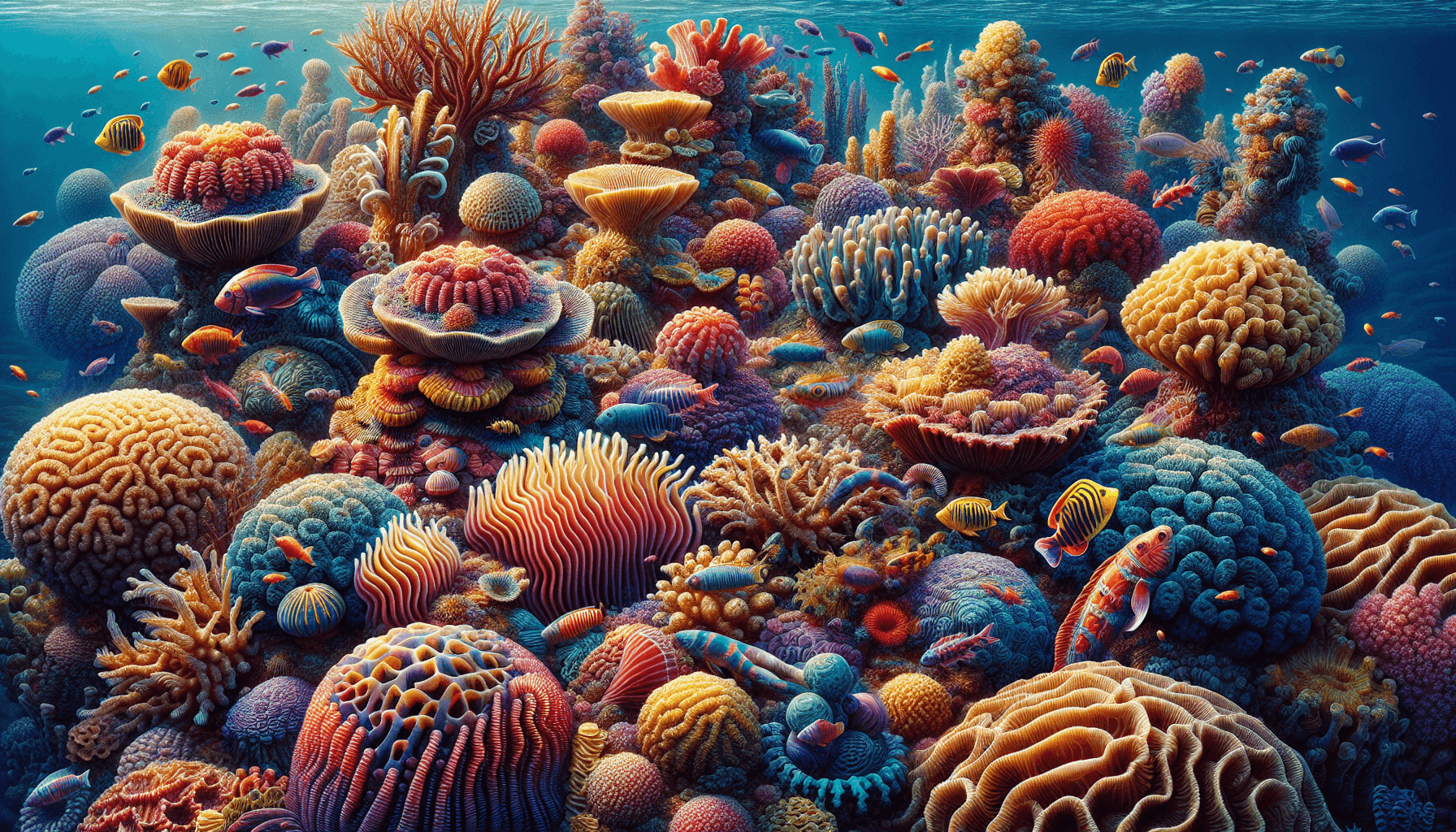 Coral reefs closeup