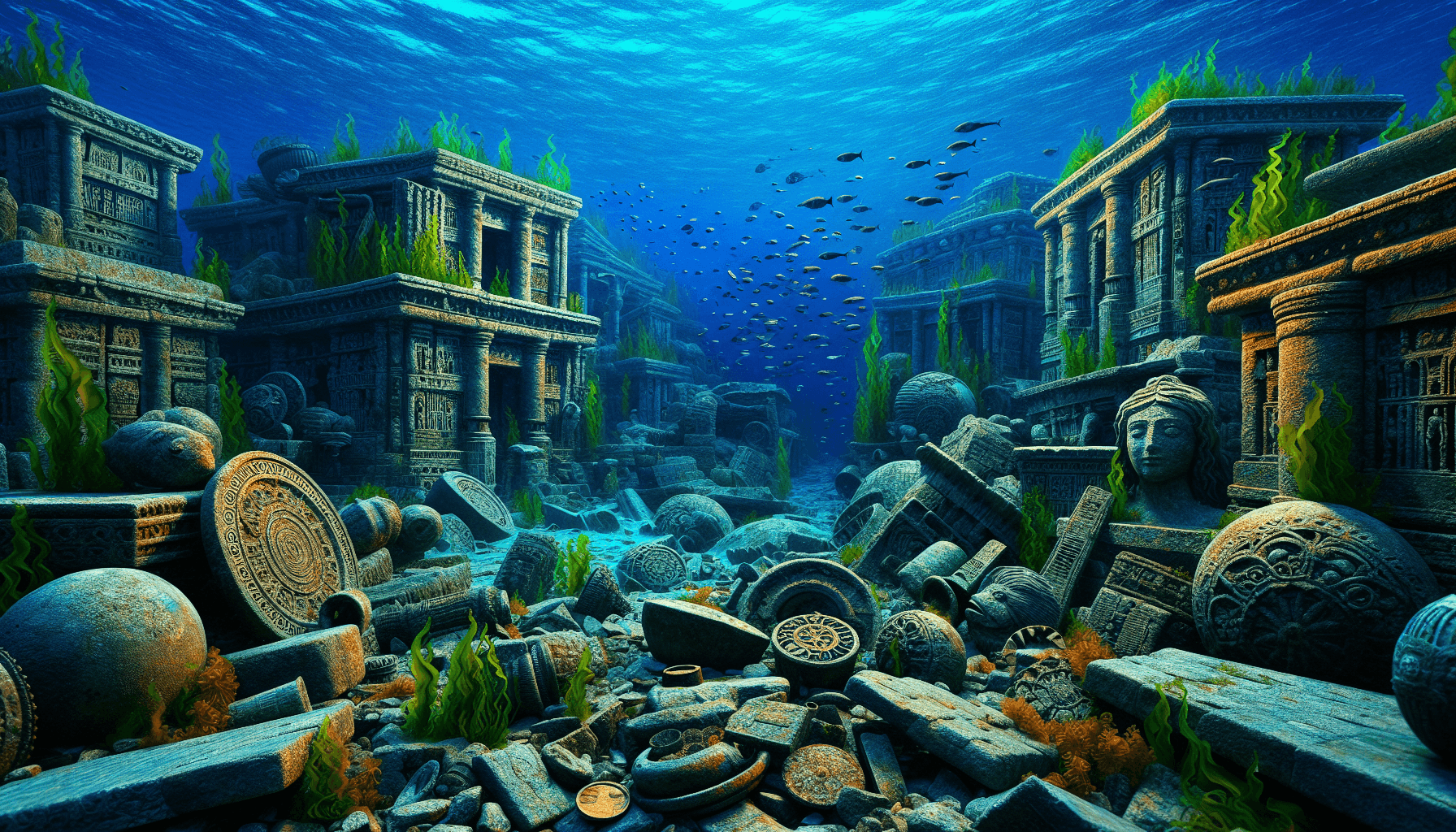 Underwater ruins